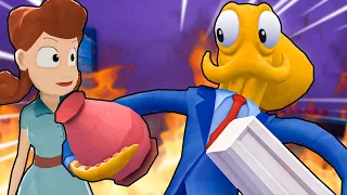 They Have NO IDEA That I'm SECRETLY an Octopus! (Octodad Full Movie)