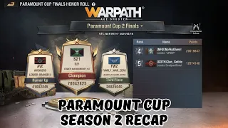 Warpath 10.0 - Paramount Cup season 2 is over
