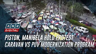 Piston, Manibela hold protest caravan vs PUV modernization program | ANC