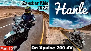 MOST SCENIC ROUTE - LEH TO HANLE ON XPULSE 200 4V | Bike Power Loss & SNOW FALL RIDE !!