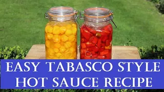 Easy Tabasco Style Fermented Hot Chilli Sauce