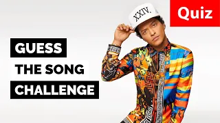 Bruno Mars - Guess The Song Challenge [Music Quiz For True Bruno Mars Fans]