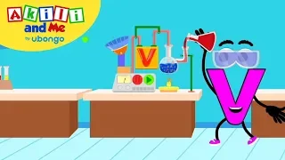 Learn Letter V! | The Alphabet with Akili | Cartoons for Preschoolers