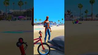 GTA V SPIDER MAN SAVING DOLPHIN FROM VENOM #shorts | GERINGG