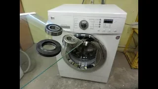 Wymiana łożysk i krzyżaka w pralce LG Direct Drive WD10390NDK. Replacement of bearings in a washer