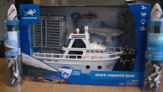 Animal Planet SHARK RESEARCH BOAT PLAYSET TOY REVIEW!