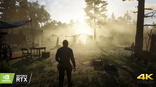 Horseshoe Overlook - Early Morning | Ultra Graphics 4K RTX 3080 Ti 60fps | RDR2 PC