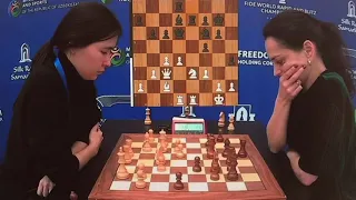 Meruert Kamalidenova ; Alexandra Kosteniuk.FIDE Womens World Blitz Championship