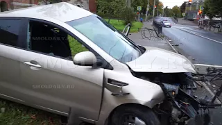 Жёсткое ДТП в Смоленске 1.10.2017