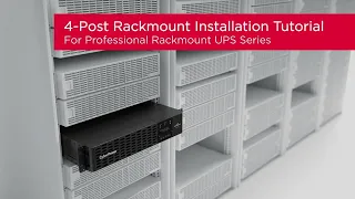 CyberPower New Professional Rackmount UPS Incl. EBM for 4-Post Rack Product Installation Tutorial