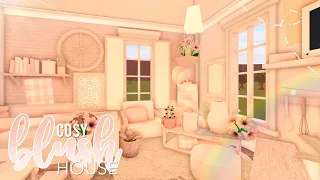 BLOXBURG: *no gamepass* cosy blush house 17k l tour + speedbuild ♡