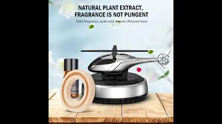 Car Aroma Diffuser Air Freshener Perfume Solar Powered Car Dashboard Helicopter With Refill