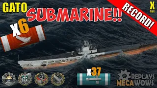 SUBMARINE Gato 6 Kills & 307k Damage | World of Warships Gameplay