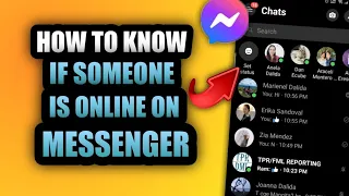 HOW TO KNOW IF SOMEONE IS ONLINE ON MESSENGER