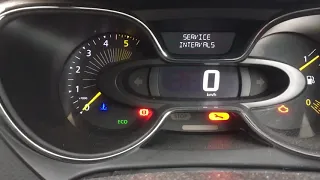 2014 Renault captur service light reset