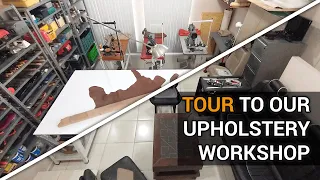 Tour to our Upholstery Workshop - Upholstery Courses/Tutorials