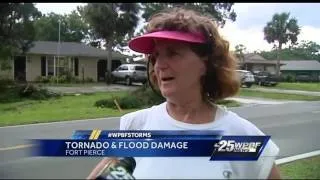 Drone video shows tornado damage in Fort Pierce