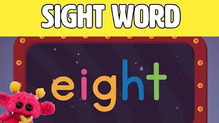 EIGHT - Let's Learn the Sight Word EIGHT with Hubble the Alien! | Nimalz Kidz! Songs and Fun!