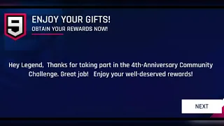 Asphalt 9 | 4th anniversary community challenge rewards | jackpot | Trade coins