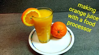 how to make orange juice with a food processor #shorts