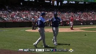 TOR@LAA: Blue Jays plate five runs in the 4th inning
