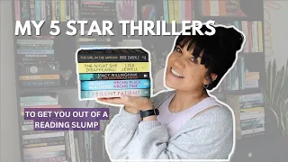 MY 5 STAR THRILLERS | To get you out of a reading slump