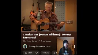 CLASSICAL GAS- TOMMY EMMANUEL  HE PLAYED THE HELL OUT OF THIS 💜🖤INDEPENDENT ARTIST REACTS