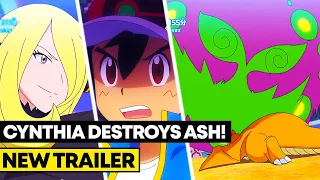 CYNTHIA RETIRES AS CHAMPION! Ash Gets DESTROYED Vs Cynthia | Pokemon Journeys