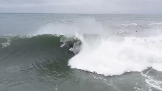 Deadmans Surf insane waves.  2/4/2022. #manlysurf raw footage