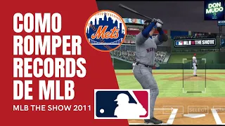 Como ROMPER RECORDS en MLB THE SHOW 2011- Modo Carrera