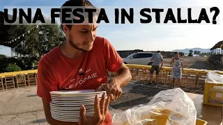 Abbiamo organizzato una festa in stalla