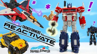 Transformers ReActivate Optimus Prime & Soundwave and Starscream & Bumblebee Robot Vehicle Review