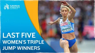 Jumping DELIGHT - Last Five Women's Triple Jump Winners