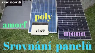 FV panely porovnání výkonu