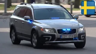 Police Volvo x 3 responding in Sweden [SE | 4.2019]