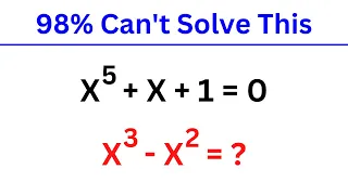 You Should Try This Amazing Algebra Problem | Olympiad Mathematics | Algebra Question | 2 Methods