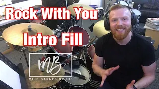 How To Play The Intro Fill From "Rock With You" By Michael Jackson