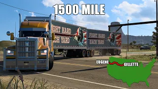 Long Delivery | Gillette to Eugene | Kenworth W990 | American Truck Simulator