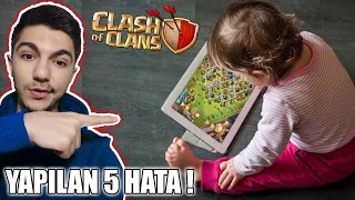 OYUNCULARIN YAPTIĞI EN BÜYÜK 5 HATA !! - Clash Of Clans