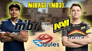 StarLadder Major 2019 Main Qualifier - Mibr vs NaVi - Mirage (MD3) - Rodada IV