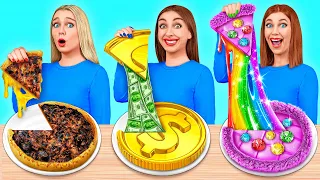 Rich vs Broke vs Giga Rich Food Challenge | Funny Challenges by TeenDO