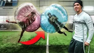 XXL BUBBLE BALL FUßBALL CHALLENGE!! *ACHTUNG GEFAHR*