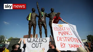 European Super League: Manchester United fans protest against ownership, demanding '50+1' model