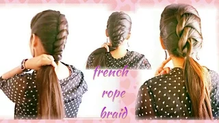 French Twist into Rope Braid | Easy Braid Hairstyle in just 2 minute