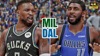 BUCKS vs MAVERICKS (PS5) - NBA 2K24 [4K UHD]