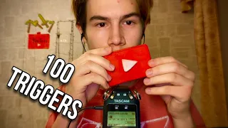 100 ТРИГГЕРОВ ЗА 10 МИНУТ АСМР / ASMR 100 TRIGGERS IN 10 MINUTES