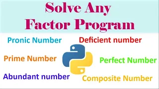 Solve any Factor program in Python