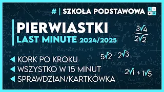 PIERWIASTKI - LAST MINUTE ✅️ | Matematyka Szkoła Podstawowa 2️⃣0️⃣2️⃣3️⃣