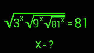 Math Olympiad | A Nice Square Root Math Simplification | Find the value of X