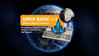 AMOS Basic - Space Invaders - 57 Lines of Code